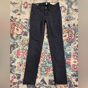 Rag + Bone Jean Leggings in Black Plush.